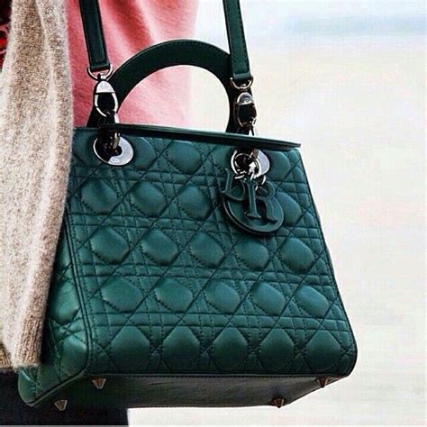 dark green lady dior|grey Dior purse.